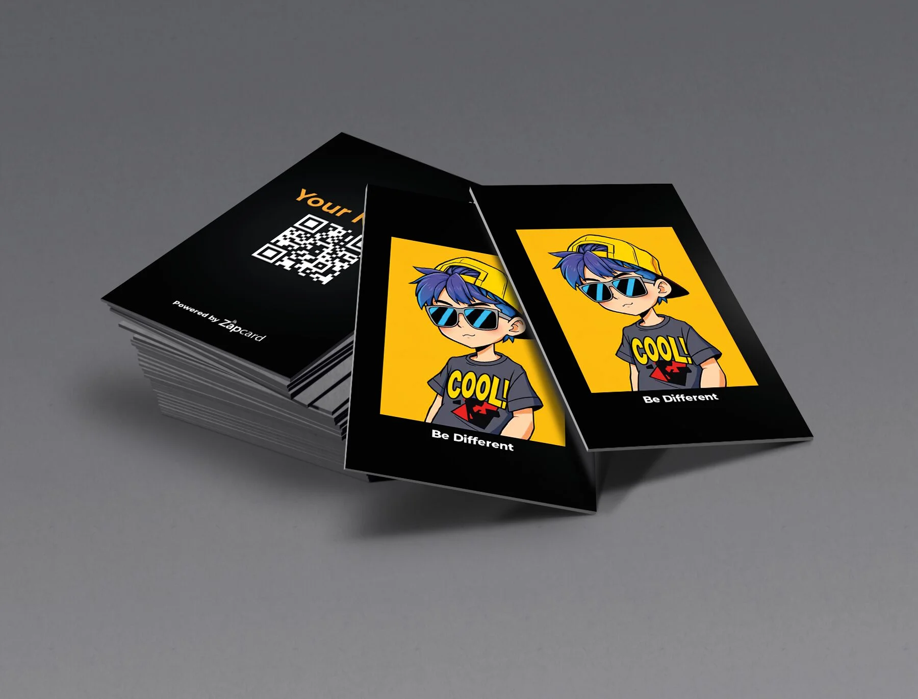 Modern PVC NFC Business Card—Zapcard Be Different Boy